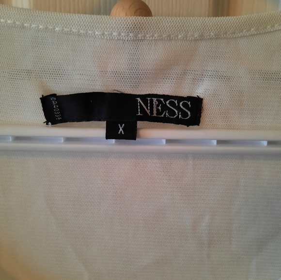 Ness Size 1X White Lace Tank Top - Picture 4 of 9